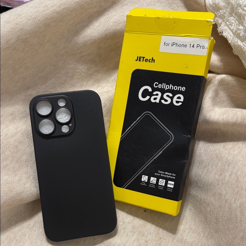 JETech Black Cellphone Case for iPhone 14 Pro